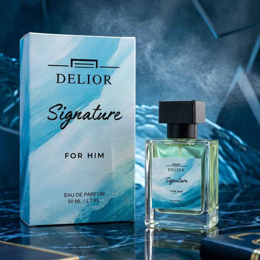 Signature by Delior Extrait de Parfum bottle for men - front view